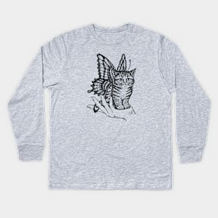 Fairy Kitten Kids Long Sleeve T-Shirt